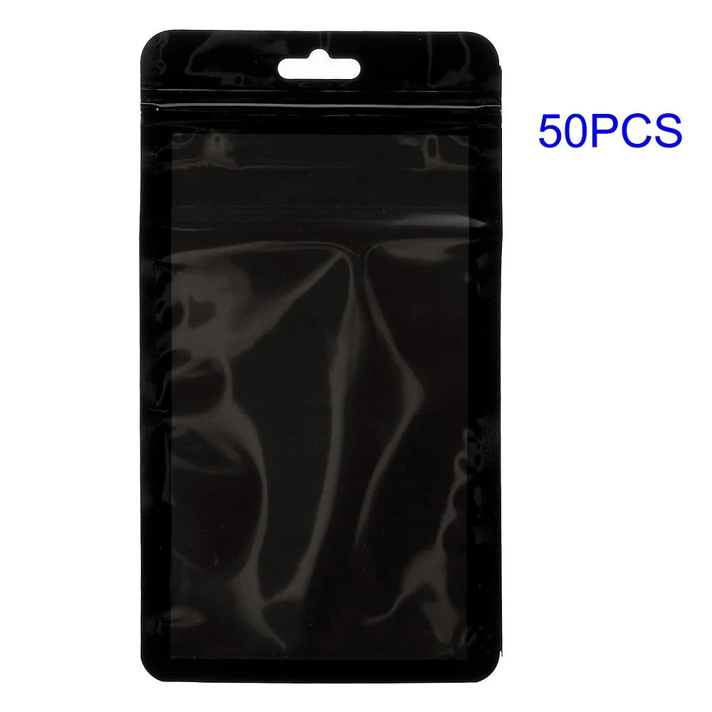 50Pcs/Lot Ziplock Package Packaging Bag for iPhone 6s 6 Cases, Size: 15.8 x 9.5cm - 1
