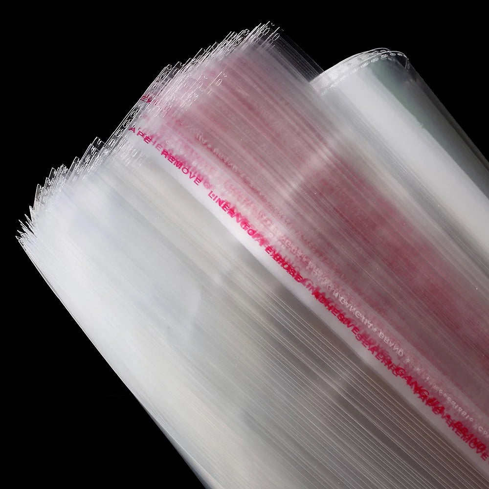 100Pcs/Lot Transparent PE Packing Bag for Case & Accessories, Size: 36.8 x 27.2cm - 3