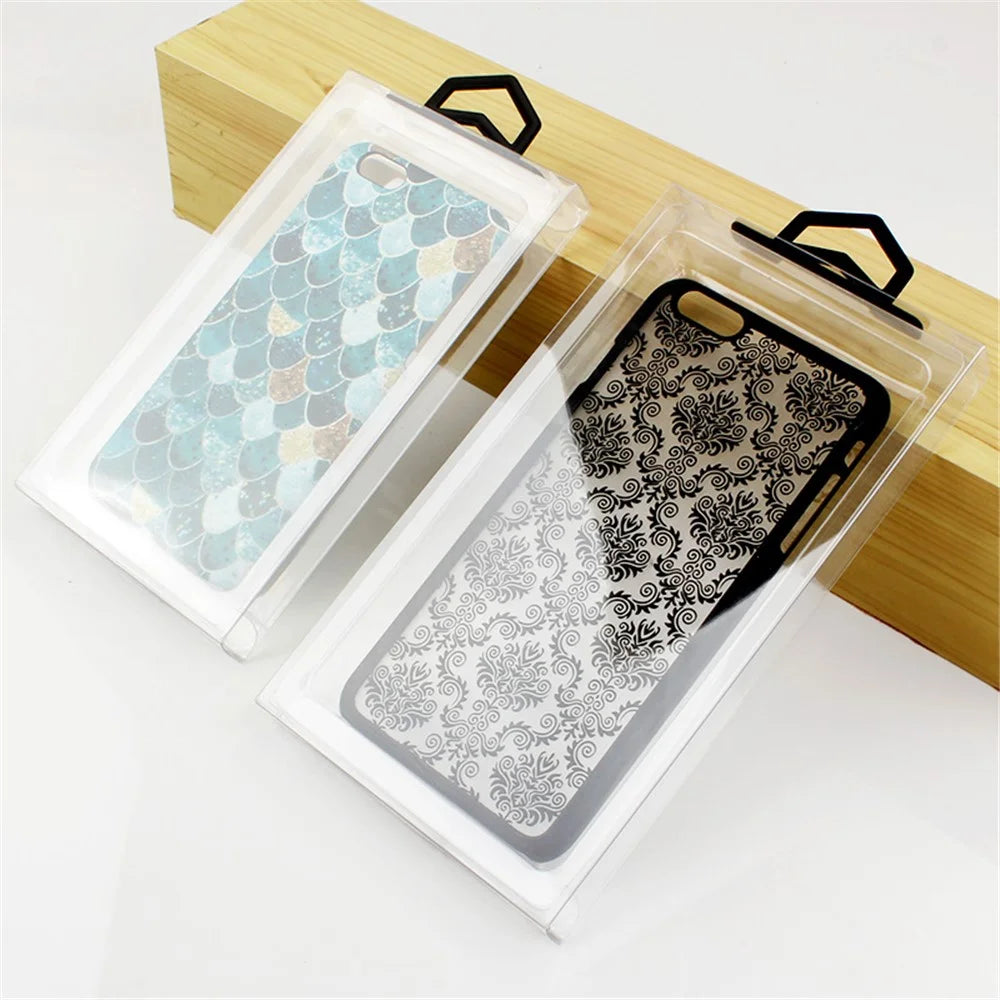 50Pcs / Lot KJ-666 Clear PVC Retail Package Box for iPhone 7 Cases, Outer Size: 187 x 105 x 15.5mm - 5