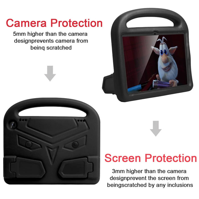Sparrow Style Shockproof Kickstand EVA Tablet Case for Amazon Kindle Fire HD 8 (2020) - Black - 5