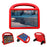 Sparrow Design Kids Tablet Washable Protector with Handle Kickstand EVA Foam Cover for Amazon Kindle Fire HD 10 (2017) / (2019) / (2020) - Red - 1