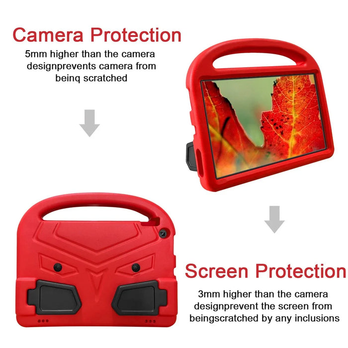 Sparrow Design Kids Tablet Washable Protector with Handle Kickstand EVA Foam Cover for Amazon Kindle Fire HD 10 (2017) / (2019) / (2020) - Red - 4