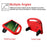 Sparrow Design Kids Tablet Washable Protector with Handle Kickstand EVA Foam Cover for Amazon Kindle Fire HD 10 (2017) / (2019) / (2020) - Red - 7