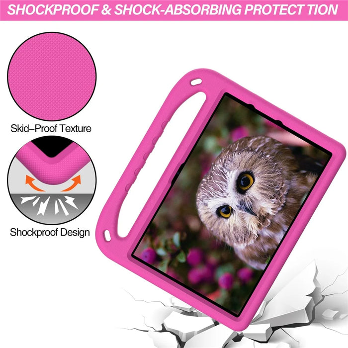 Handle Kickstand Design Hard EVA Tablet Case Cover for Amazon Fire HD 10 (2021) - Rose - 3