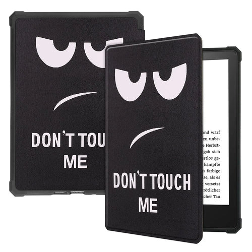 Pattern Printing PU Leather Shockproof Shell Smart Cover with Auto Wake / Sleep for Amazon Kindle Paperwhite 5 (2021) - Don't Touch Me - 1