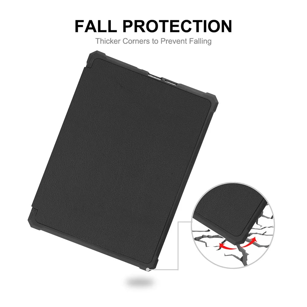 ENKAY HAT PRINCE Solid Color Auto Wake / Sleep PU Leather Protective Case Cover for Amazon Kindle Paperwhite 5 (2021) - Black - 3