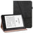 Line Imprinted Folio Stand PU Leather Auto Wake/Sleep Tablet Case with Card Slots for Amazon Kindle Paperwhite 5 (2021) - Black - 1