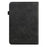Line Imprinted Folio Stand PU Leather Auto Wake/Sleep Tablet Case with Card Slots for Amazon Kindle Paperwhite 5 (2021) - Black - 2