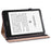 Line Imprinted Folio Stand PU Leather Auto Wake/Sleep Tablet Case with Card Slots for Amazon Kindle Paperwhite 5 (2021) - Black - 4