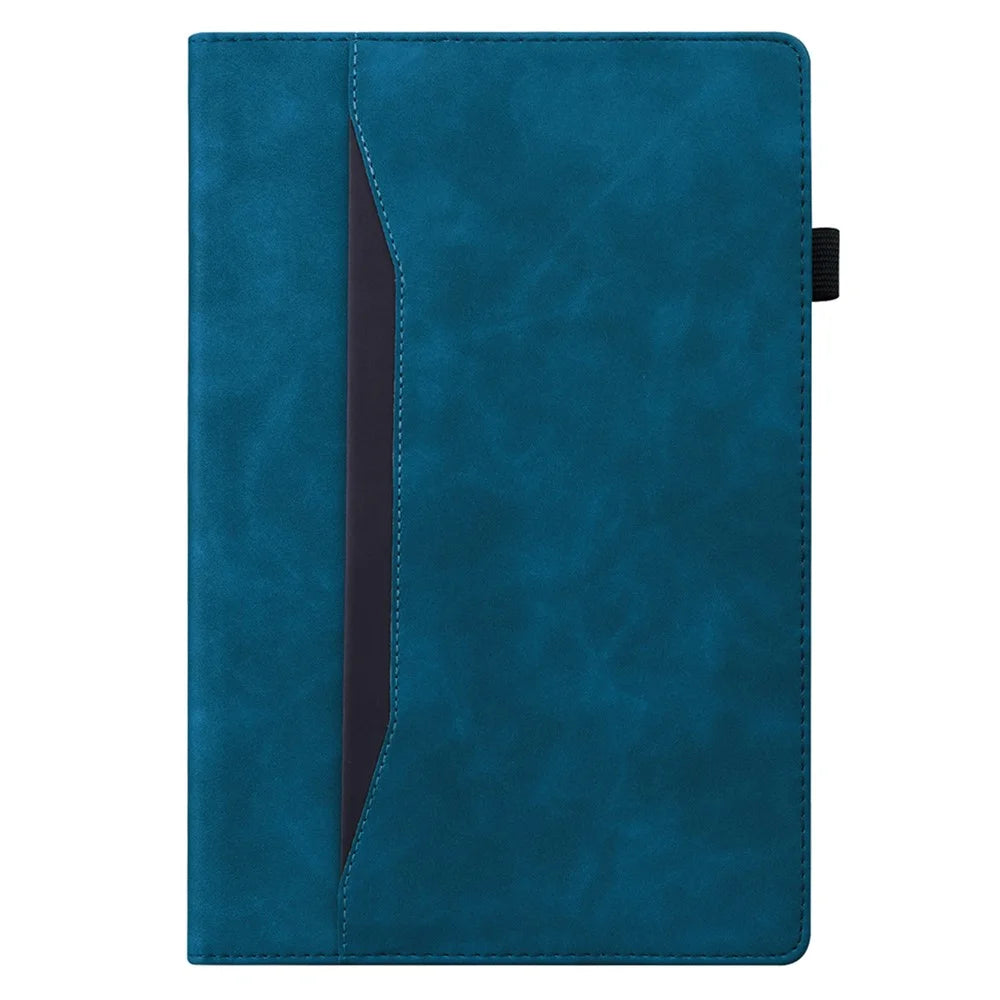 TPU+PU Leather Flip Tablet Case Wallet Design Business Style Protection Cover with Stand for Amazon Kindle Paperwhite 5 (2021) - Blue - 3