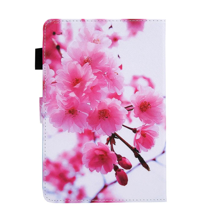 Foldable Stand Card Slots Design Pattern Printing Full Protection Leather Case Cover for Amazon Kindle Paperwhite 5 (2021) - Sakura - 3