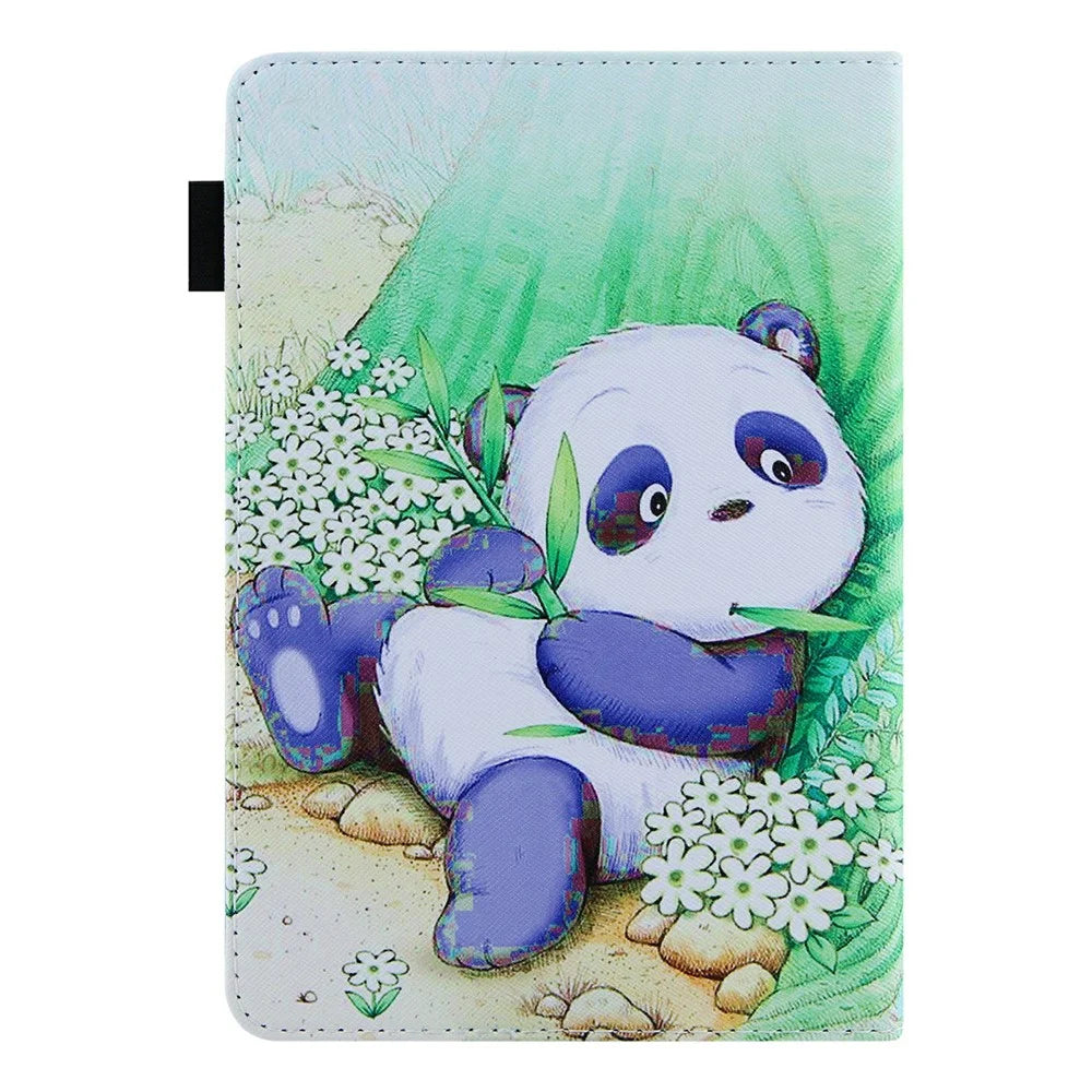 Pattern Printing Stand Card Holder PU Leather Case Cover with Auto Wake/Sleep for Amazon Kindle Paperwhite 5 (2021) - Cute Panda - 3