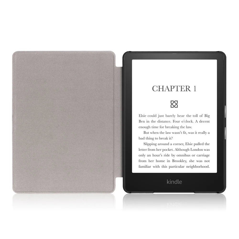For Amazon Kindle Paperwhite 11th Gen (2021) Pattern Printing PU Leather Cover Protectice Case with Auto Wake / Sleep - Nebula - 5