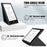 For Amazon Kindle Paperwhite (2021) Origami Dual-Angle Stand Design Smart Wake/Sleep Case Magnetic Absorbing - Black - 3
