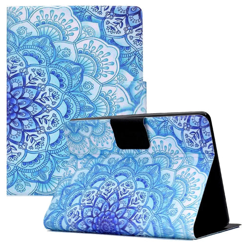 For Amazon Kindle Paperwhite 5 (2021) Fashionable Pattern Printing Tablet Leather Case Anti-scratch Card Holder Shell with Stand - Mandala Flower - 1