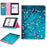 Pattern Printing Leather Wallet Tablet Cover for Amazon Kindle Paperwhite 3/2/1 - Tree with Flowers - 1