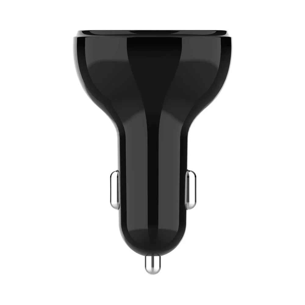 Quick Charge QC 3.0 Dual USB Type-C Car Charger with LED Display - 2