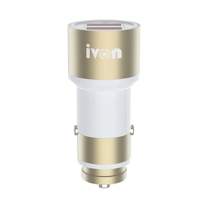 IVON CC33 36W 6A QC 3.0 Dual USB Fast Charging Cigarette Lighter Car Charger Adapter - 4