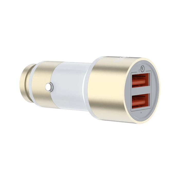 IVON CC33 36W 6A QC 3.0 Dual USB Fast Charging Cigarette Lighter Car Charger Adapter - 5