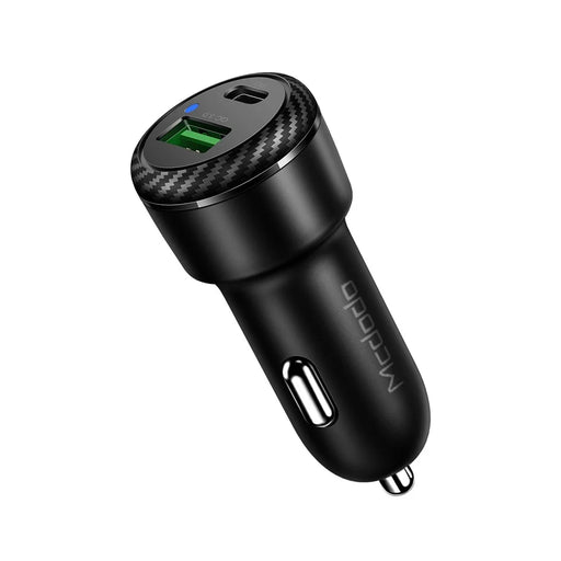 MCDODO CC-5970 MDD Dual Port Quick Charge QC3.0+PD 38W Car Charger Fast Charging Car Mobile Phone Charger Adapter - 1