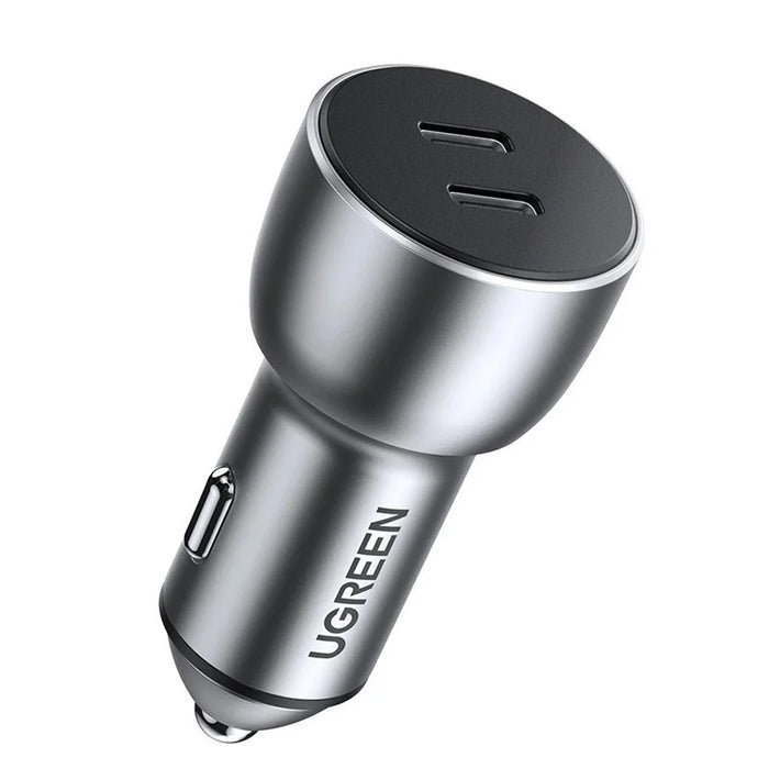 UGREEN 70594 60W Dual USB-C Ports PD Fast Charging Phone Car Charger Power Adapter - 1