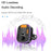 YESIDO Y45 Bluetooth-compatible 5.0 Wireless FM Transmitter PD + QC 3.0 Dual USB Car Charger with Colorful Light - 4