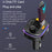 YESIDO Y45 Bluetooth-compatible 5.0 Wireless FM Transmitter PD + QC 3.0 Dual USB Car Charger with Colorful Light - 6