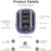 YESIDO Y44 Bluetooth-compatible FM Transmitter for Car 2 USB Ports Charger Battery Voltage Detection Audio Adapter - 7