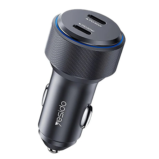 YESIDO Y48 60W High Power Fast Charging Car Charger Dual Output Phone Charger Adapter - 1