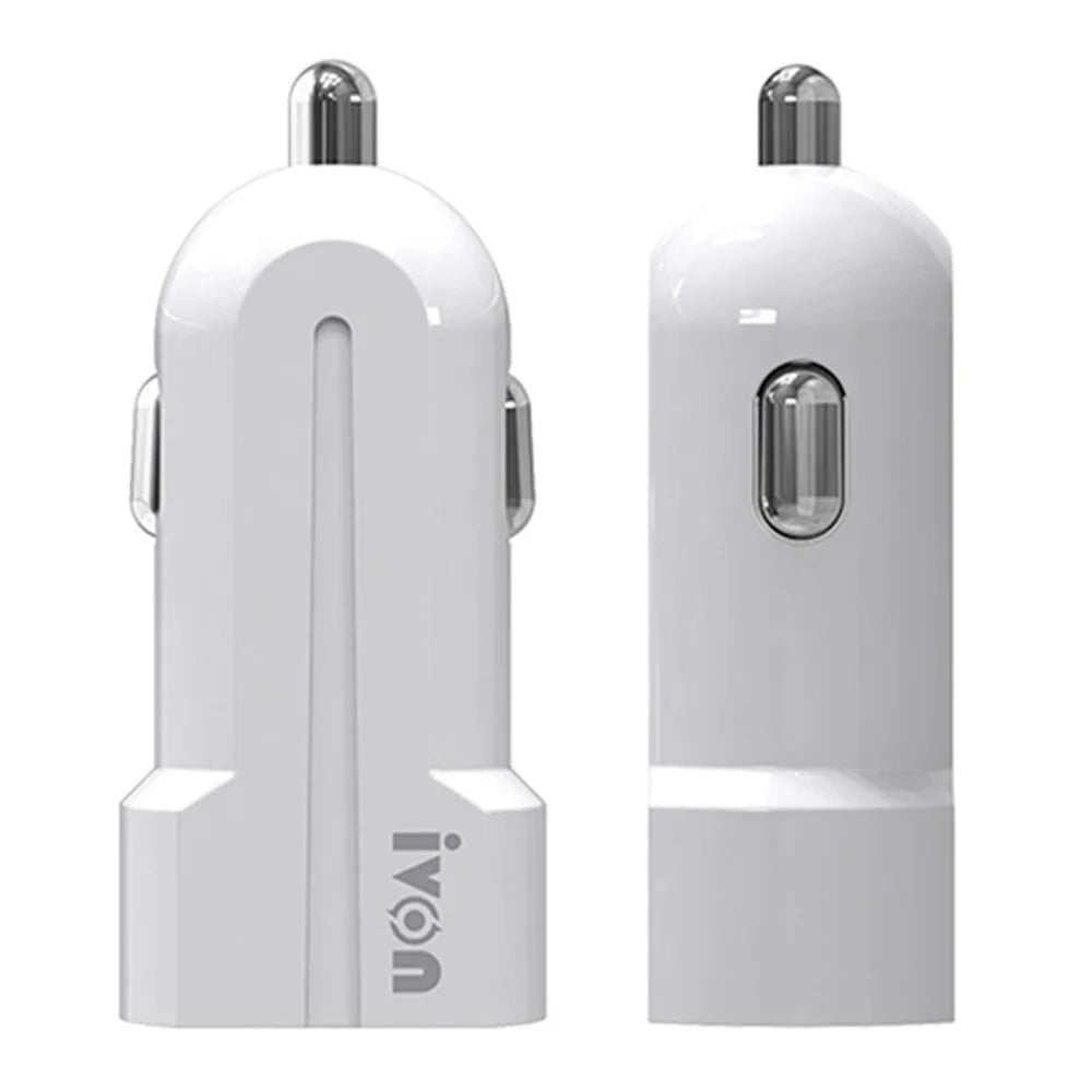 IVON CC13 QC 3.0 Fast Charging Car Charger Cigarette Lighter with LED Indicator Light - 1