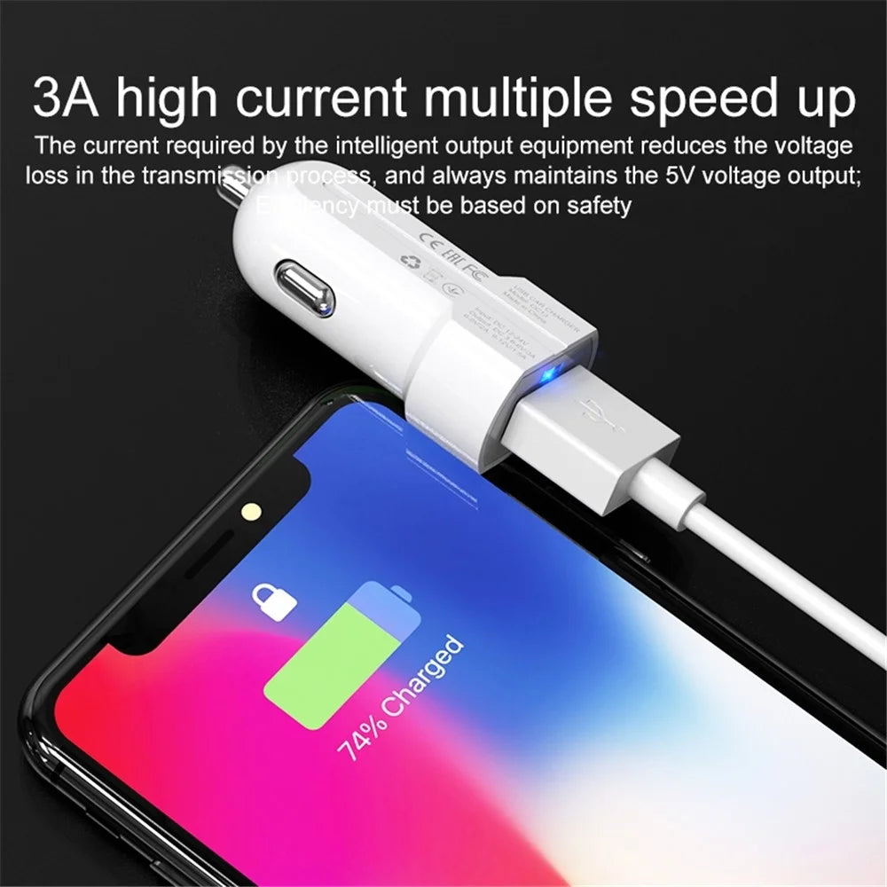 IVON CC13 QC 3.0 Fast Charging Car Charger Cigarette Lighter with LED Indicator Light - 4