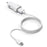 IVON CC13 QC 3.0 Fast Charging Cigarette Lighter LED Indicator Light Car Charger + Cable Set - Micro USB Cord - 1
