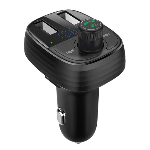 LOHEE S-10 Car Bluetooth-compatible Charger Adapter FM Transmitter Hands-Free Call Fast Charging Car Charger with Dual USB 3.4A Ports Support TF Card/U-disk/BT Music Player - 1