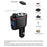 LOHEE S-06 Bluetooth-compatible Car Charger FM Transmitter Dual USB Fast Car Charger Adapter with Cigarette Lighter Port Support U-disk for iPhone Android - 5