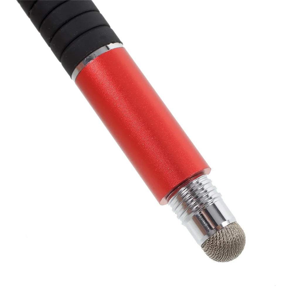 3-in-1 Touch Screen Stylus Pen + Drawing Pen + Ball Point Pen for iPhone iPad Samsung etc. - Red - 4