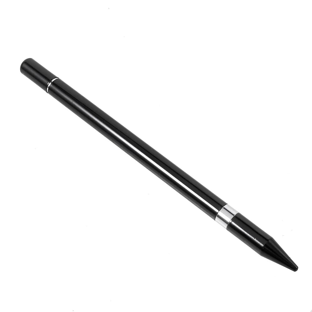 2 in 1 Muto-Function Stylus Pen with Ball Point Pen Feature for iPhone Samsung Sony etc. - Black - 2