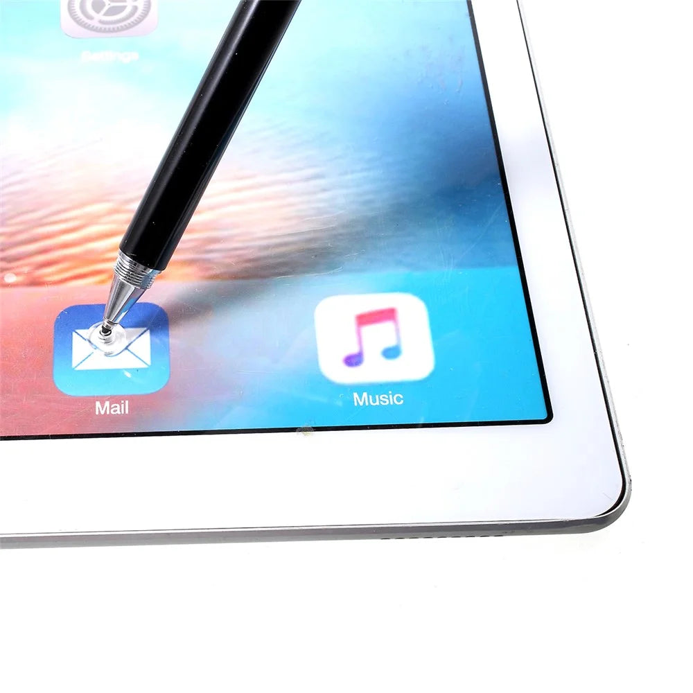 2 in 1 Muto-Function Stylus Pen with Ball Point Pen Feature for iPhone Samsung Sony etc. - Black - 6