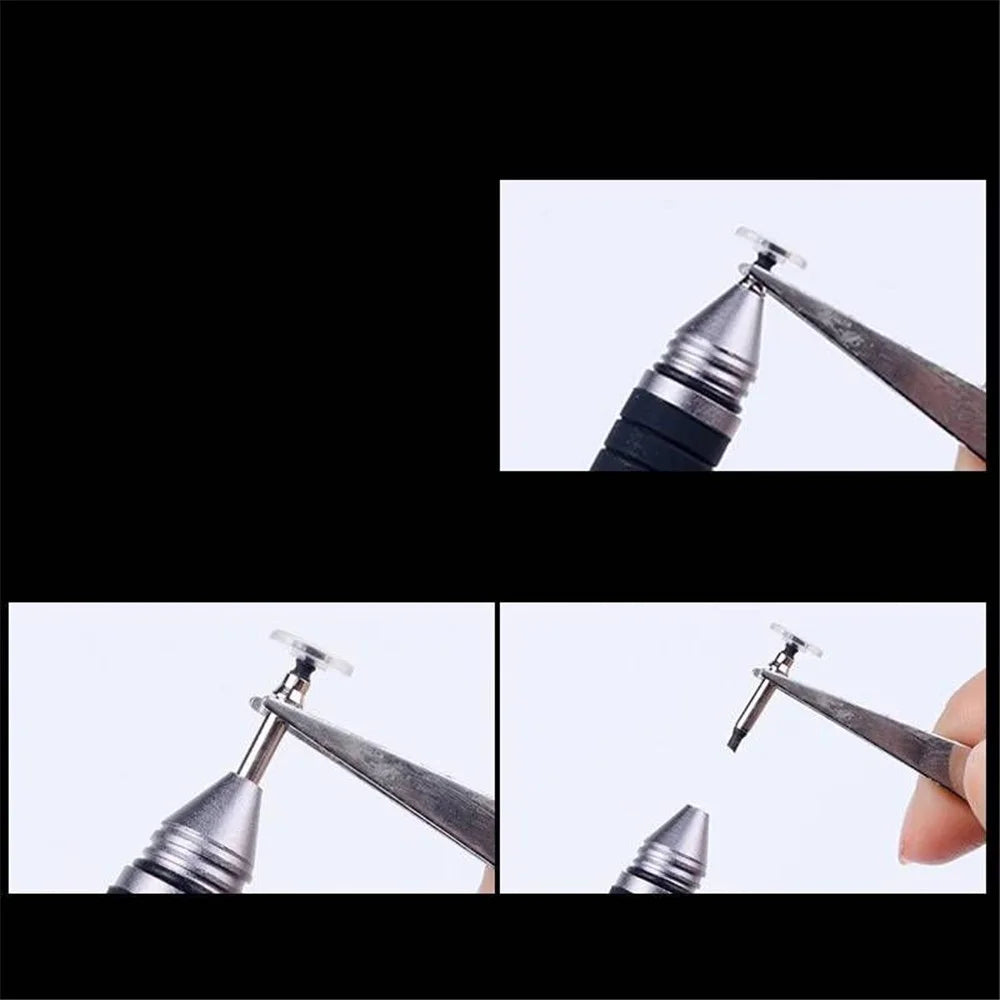 2Pcs/Set Changeable Tips Replacement Parts for Capacitive Touch Screen Stylus Pen - 3