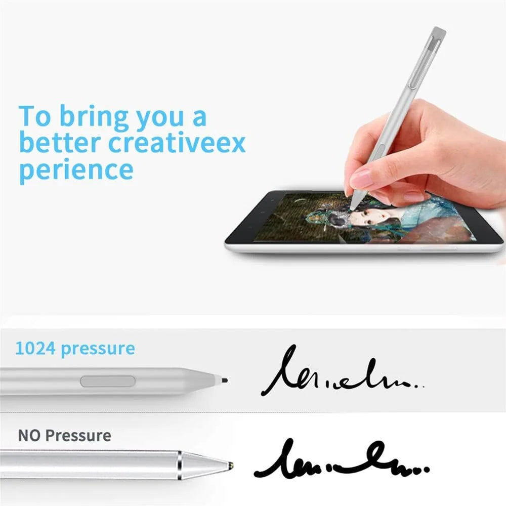 P303 Stylus Pen for Microsoft Surface Pro 6 / 5 / 4 / Surface Go 2 10.5 inch High Sensitive Drawing Writing Active Capacitive Pen - Black - 2
