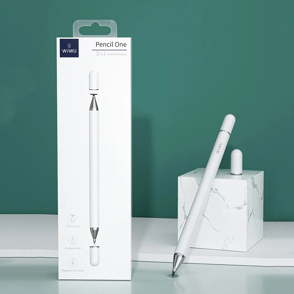 WIWU Pencil One 2 in 1 Passive Capacitive Pen + Ballpoint Pen Support Android Apple Microsoft System - 1