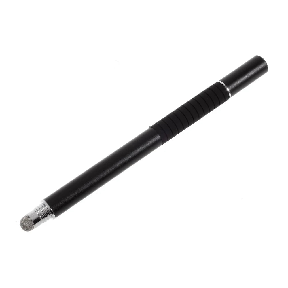 2-in-1 Disc Stylus Touch Screen Pen for Capacitive Touch Screen Smartphone and Tablet - Black - 2