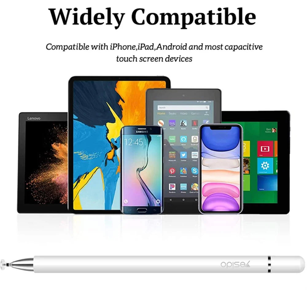 YESIDO ST02 2 in 1 Disc + Mesh Fiber Tip High Sensitivity Stylus Pen for All Capacitive Touch Screens Cell Phones Tablets Laptops - 4