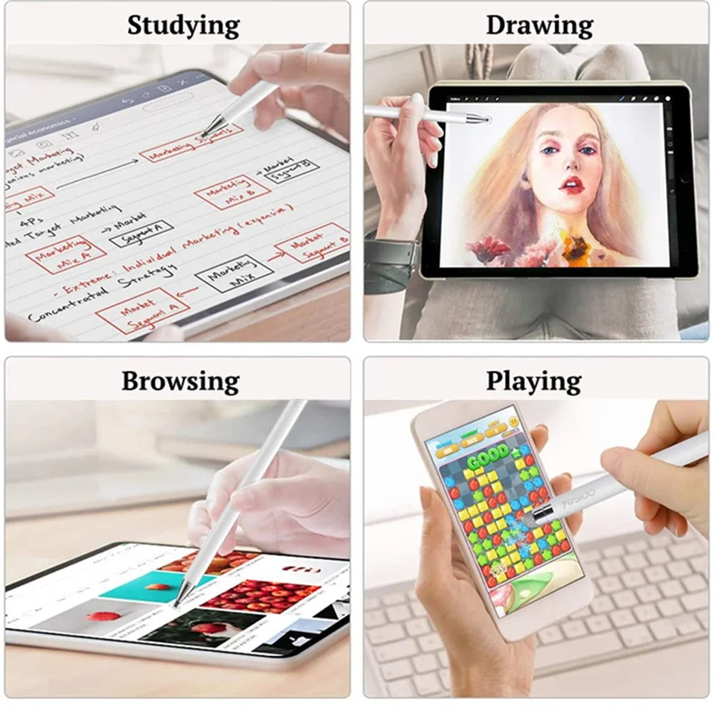 YESIDO ST02 2 in 1 Disc + Mesh Fiber Tip High Sensitivity Stylus Pen for All Capacitive Touch Screens Cell Phones Tablets Laptops - 7