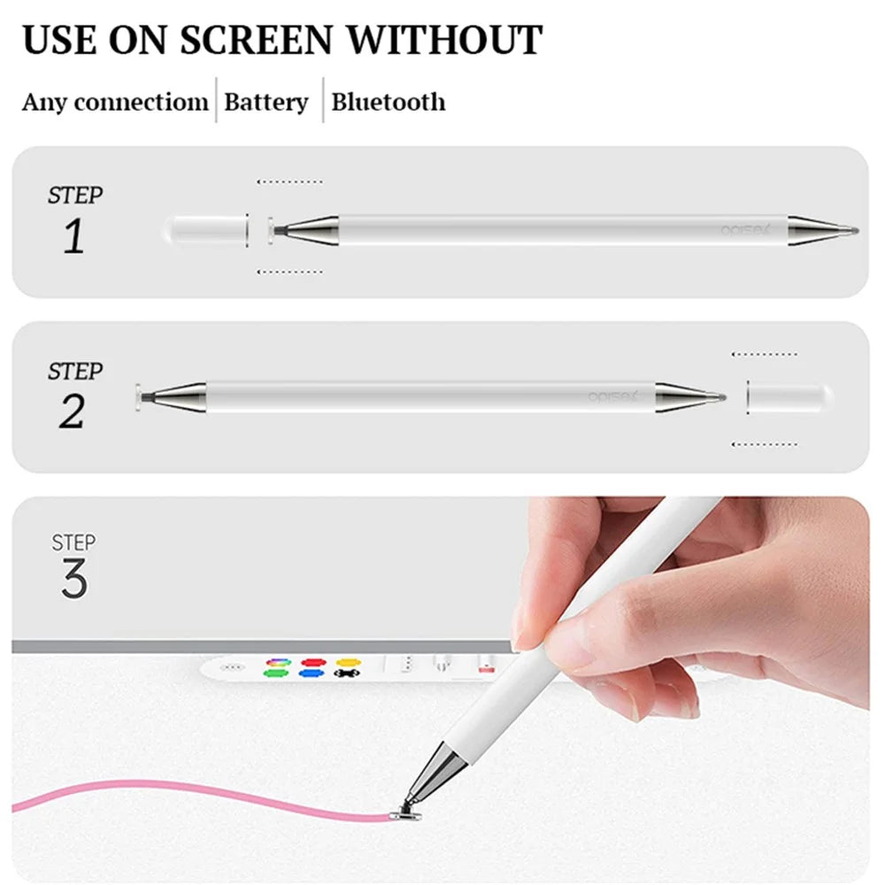 YESIDO ST04 Touch Screen Capacitive Stylus with Ballpoint Pen for iPhone iPad Tablet Writing and Drawing - 4