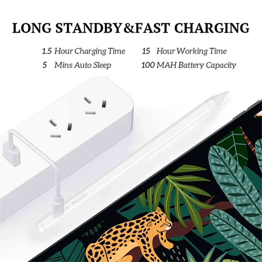 YESIDO ST06 Stylus Pen Palm Rejection Tilting Sensor Magnetic Adsorption for Apple iPad Pro iPad Mini iPad Air 2018 - 2021 - 5
