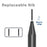 JD02 Laptop Stylus Pen Anti-inadvertent Touch High Sensitive Capacitive Pen for Microsoft Surface Notebook - Black - 4
