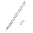 JD02 Universal 2-in-1 Round Disk/Cloth Pen Tip Capacitive Stylus Pen Tablet Phone Magnetic Adsorption Cap Drawing Writing Stylus Pen - Silver - 1