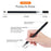 JD02 Universal 2-in-1 Round Disk/Cloth Pen Tip Capacitive Stylus Pen Tablet Phone Magnetic Adsorption Cap Drawing Writing Stylus Pen - Silver - 4