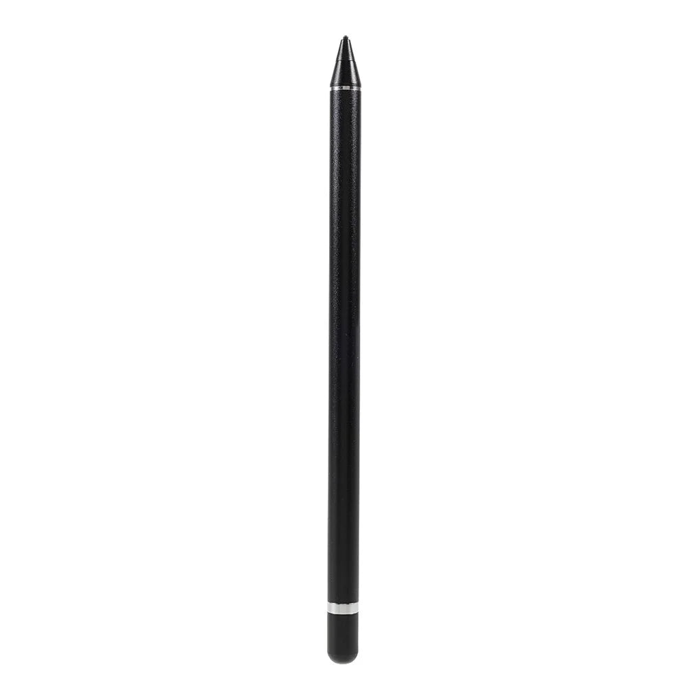 Cylindrical Universal Active Capacitive Stylus Pen Tablet High Sensitivity Drawing Writing Stylus Pen for iOS Android - Black - 2