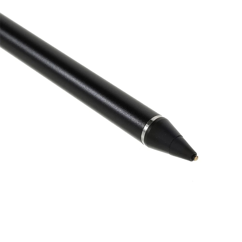 Cylindrical Universal Active Capacitive Stylus Pen Tablet High Sensitivity Drawing Writing Stylus Pen for iOS Android - Black - 5